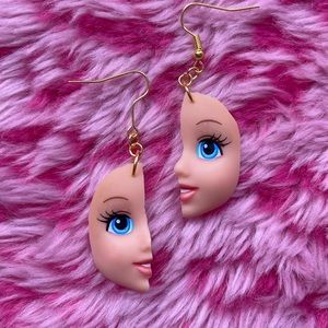 BARBIE HALF FACE/HEAD EARRINGS